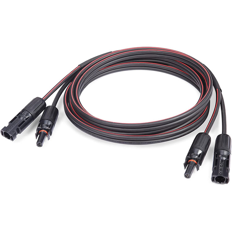 30Ft rode en zwarte Twin Core zonnekabel 10AWG
